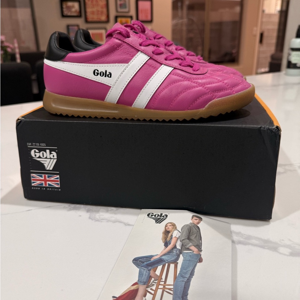 Gola stadium Sneakers Shocking Pink / White Women’s Size 7.5 NIB